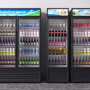 现代冰箱冰柜3D模型下载